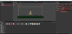 Spawner and RightSide setup with item prefabs and script in Inspector