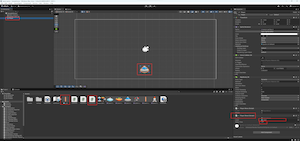 Unity editor showing the PlayerShoot script with laser prefab and delay time