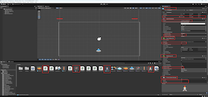 Rocket prefab with EnemyBullet script and physics components